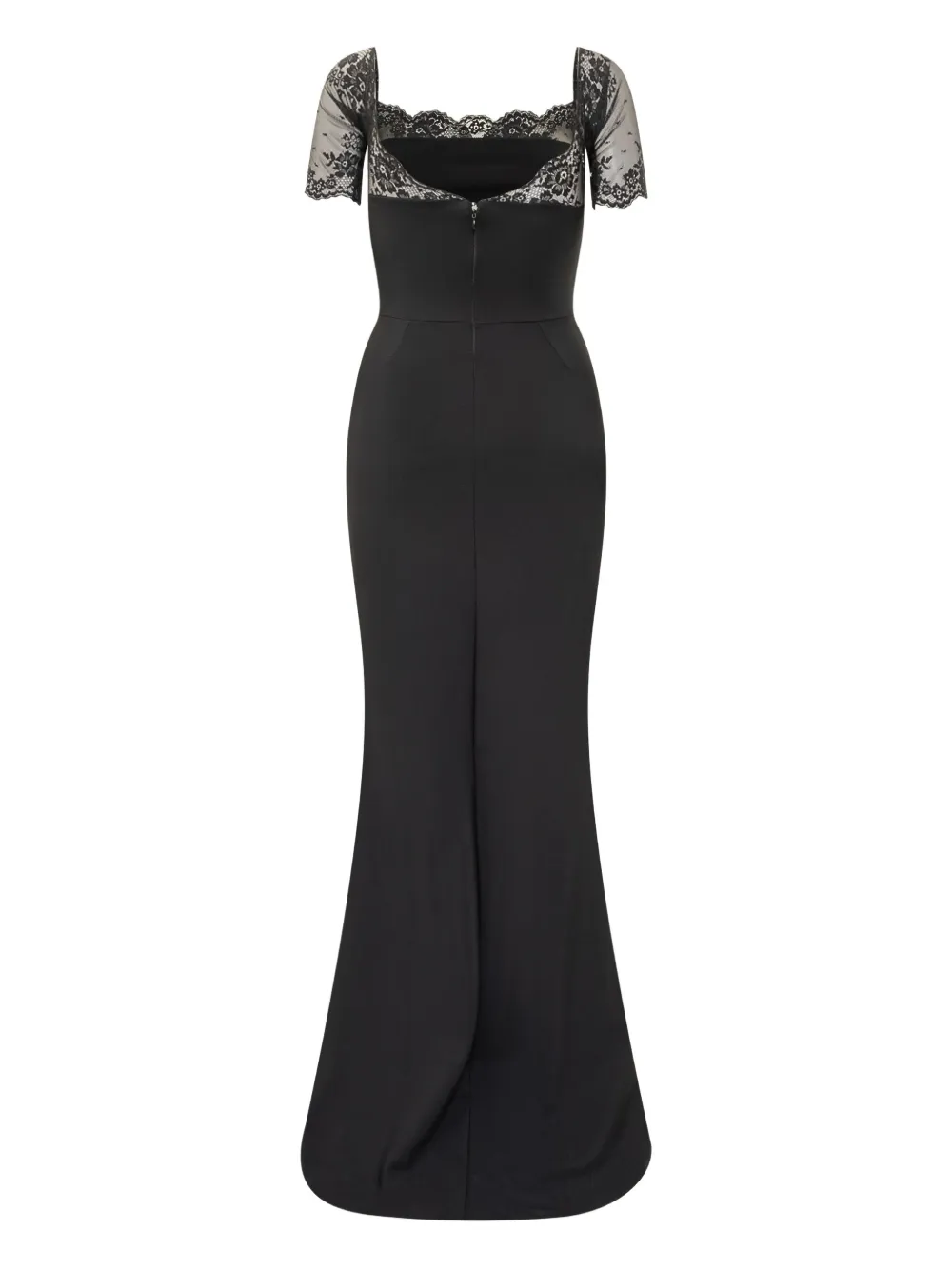 CHIARA BONI La Petite Robe Gonno maxi-jurk met kanten vlakken Zwart