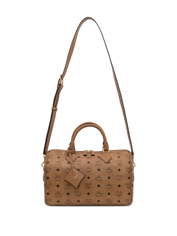 MCM ボストンバッグ ベージュ レザー MCM Medium Ella Boston Bag | Neutrals | FARFETCH
