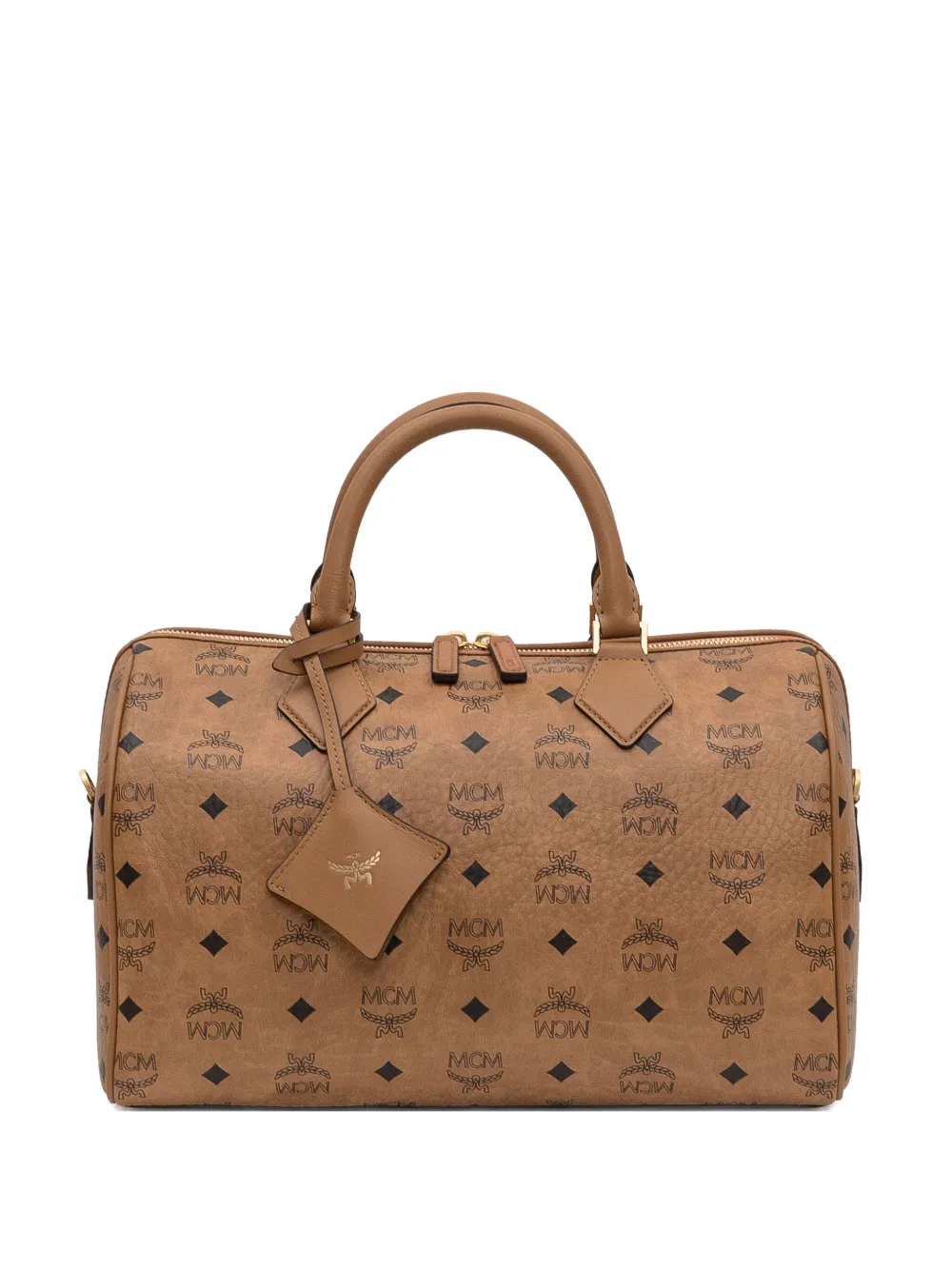 MCM Medium Ella Boston tas Bruin