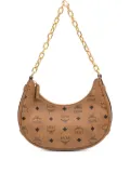 MCM small Aren monogram-pattern chain bag - Brown