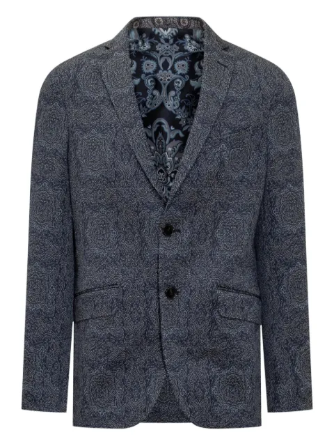 ETRO paisley print two-button blazer