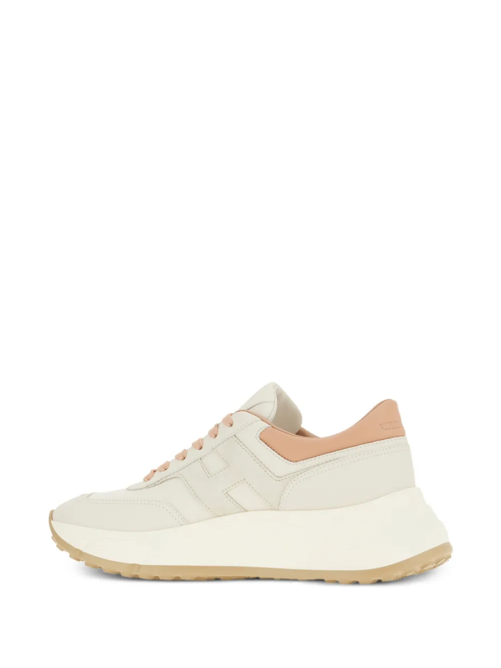 Hogan Hi-fi leather panelled trainers Neutrals