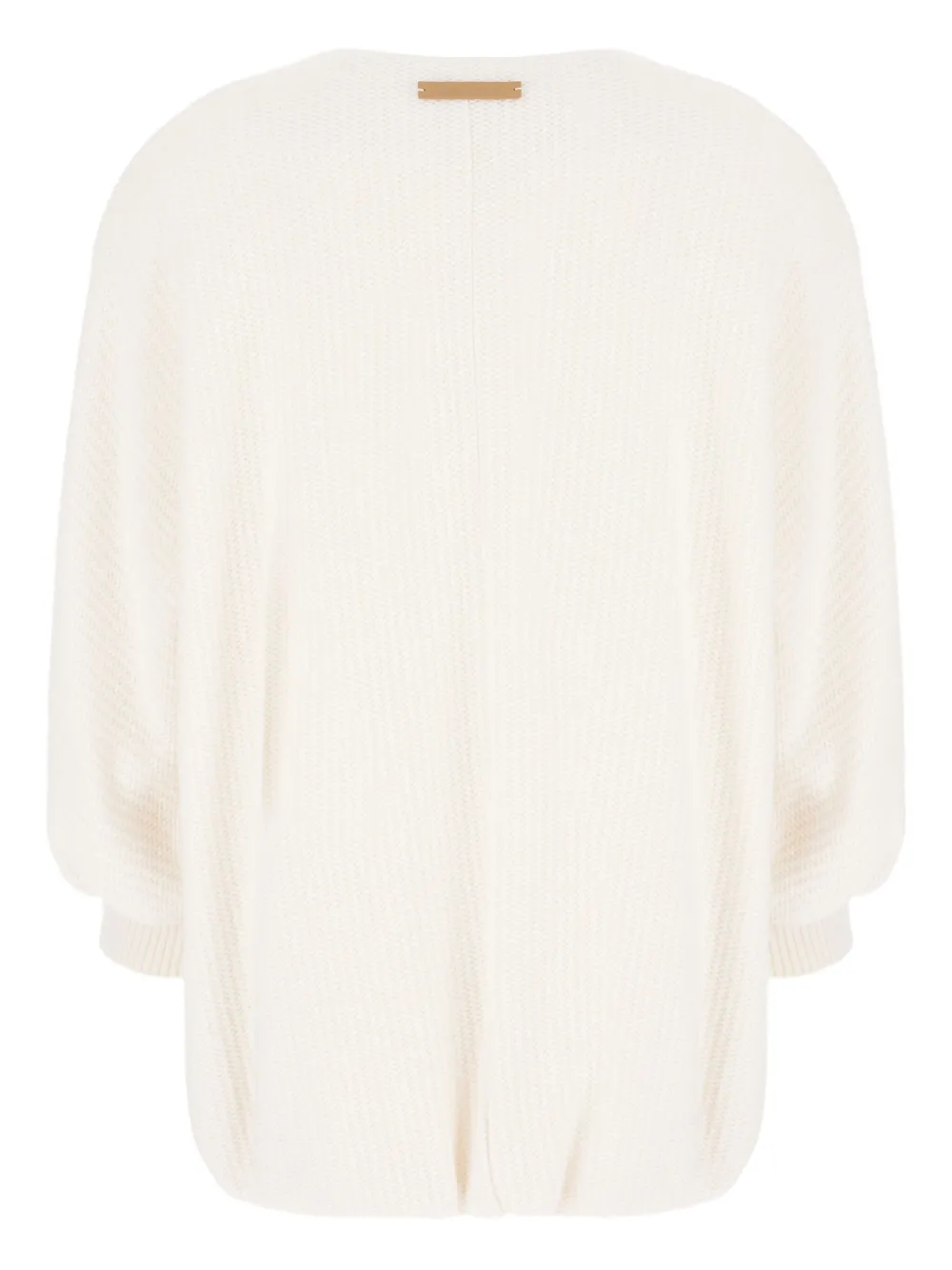 Max Mara Ivory Wool Blend Cardigan In White