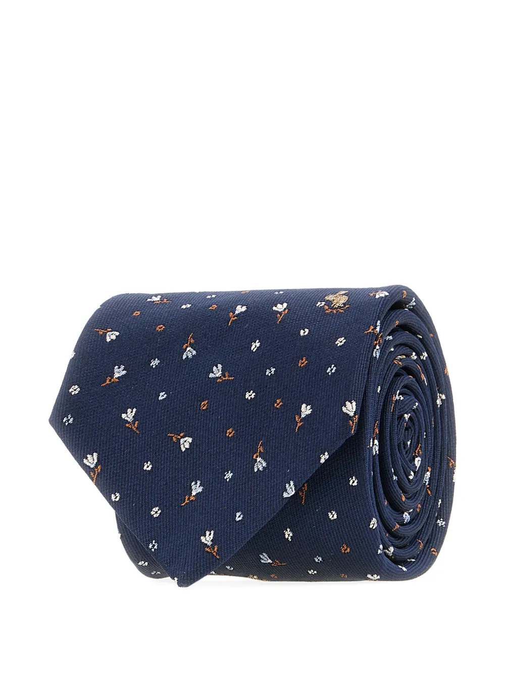Paul Smith Stropdas met geborduurde bloemen Blauw