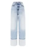 ICON DENIM Kiki double-star cuff jeans - Blue