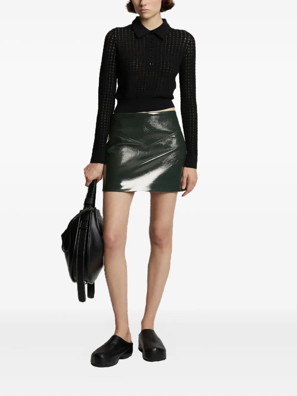 Proenza Schouler Mini-rok met afwerking Groen