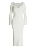 ETHER Taurus side-split long dress - White