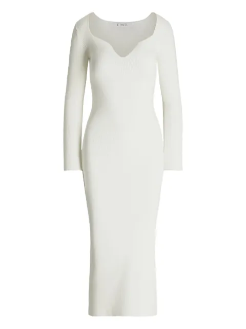 ETHER Taurus side-split long dress