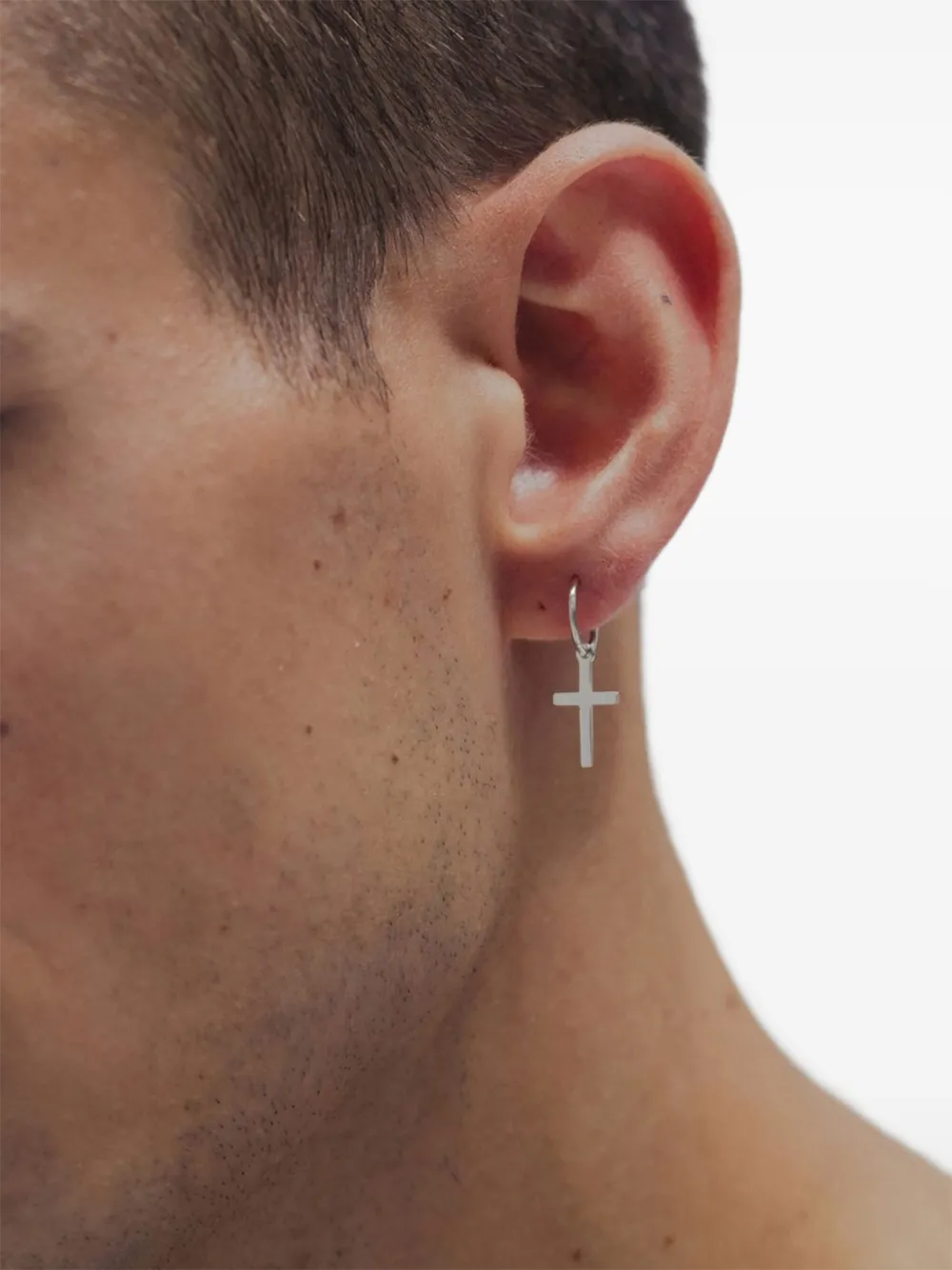 Saskia Diez cross hoop earring | Women | Image 2