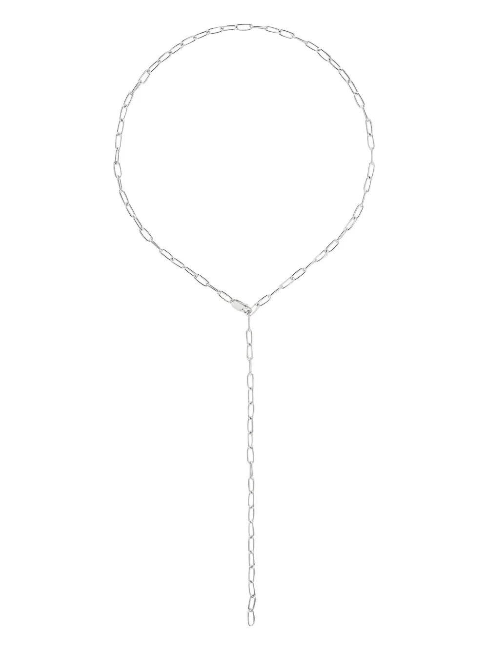 NO MORE Paper Clip Y necklace - シルバートーン NO MORE Paper Clip Y necklace - シルバートーン