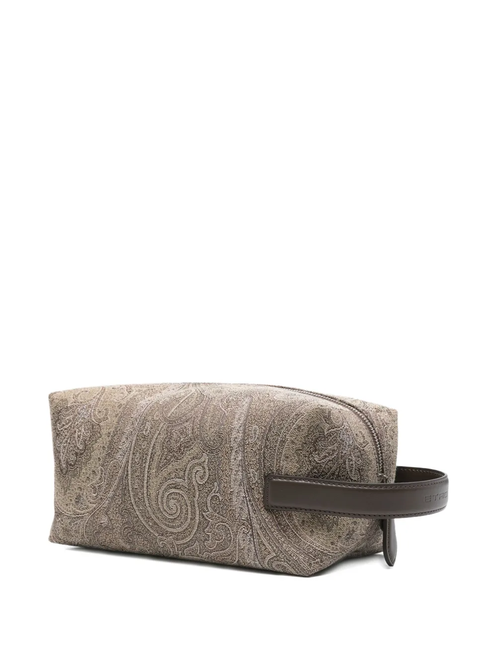 ETRO Essential paisley jacquard wash bag - Bruin
