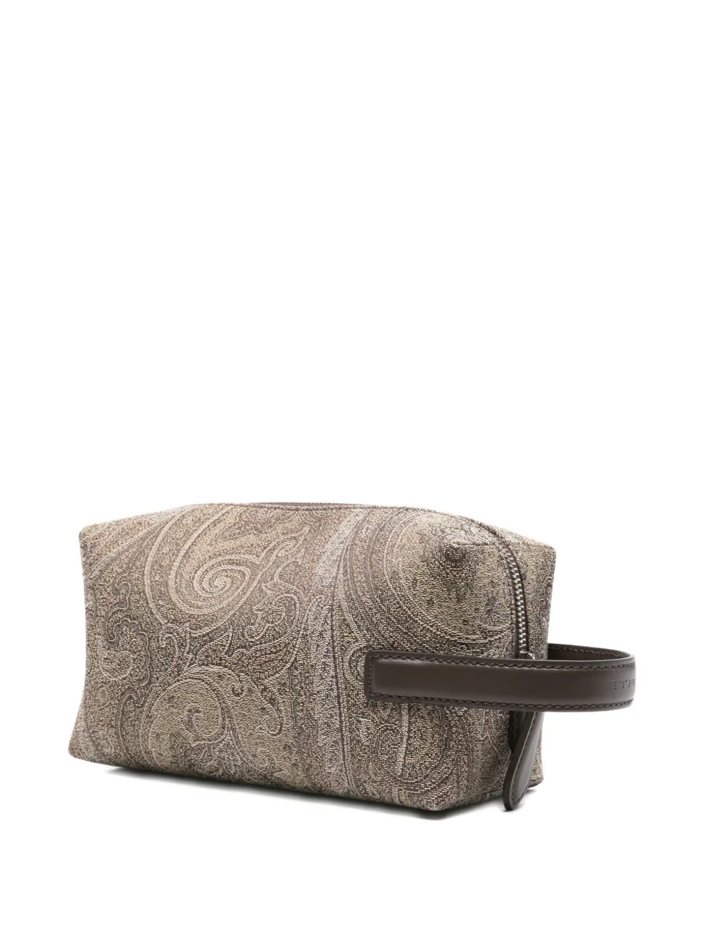 ETRO Essential toilettas met paisley-jacquard - Bruin