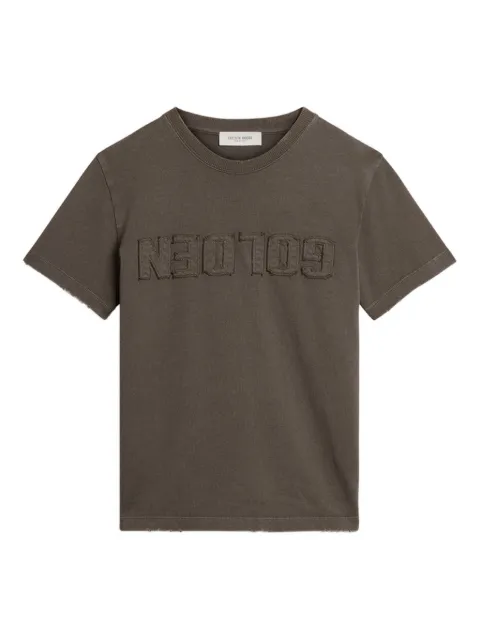 Golden Goose logo-embroidered cotton T-shirt