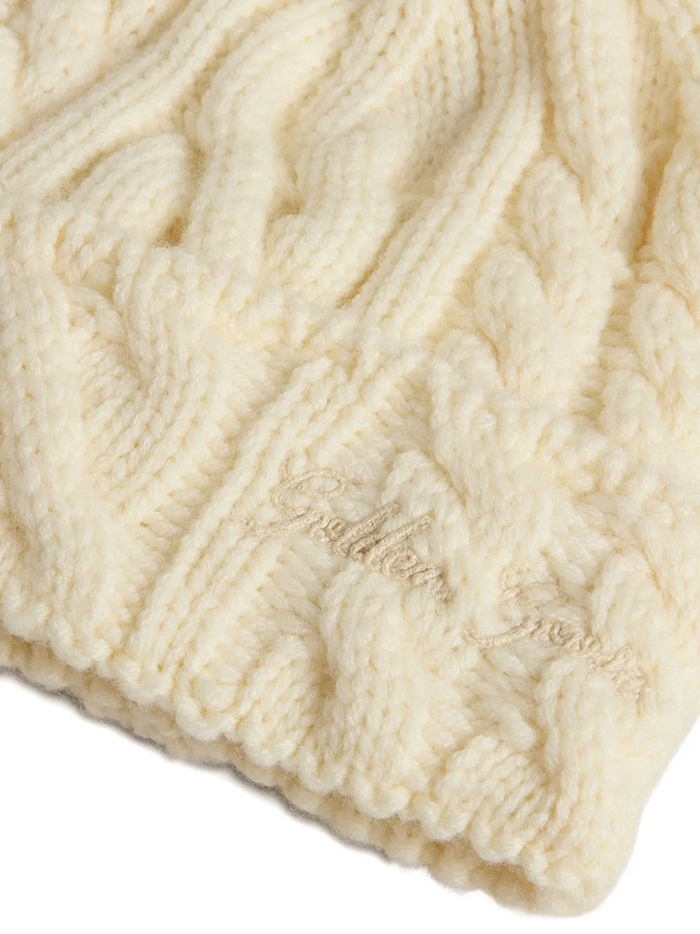 Golden Goose Journey cable-knit pompom beanie | Boys knitted hats | Image 2