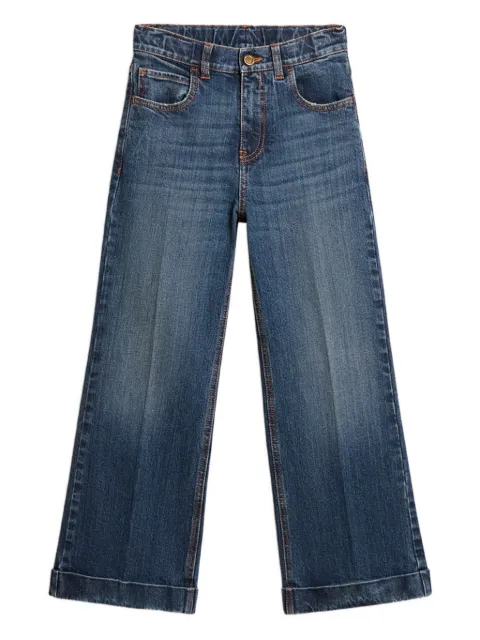 Golden Goose logo-embroidered jeans