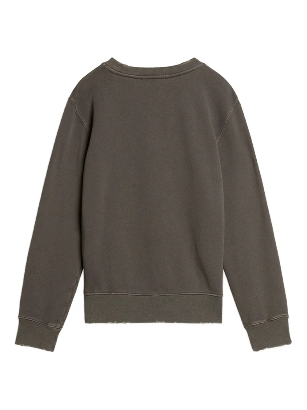 Golden Goose logo-embroidered fleece sweatshirt Grijs