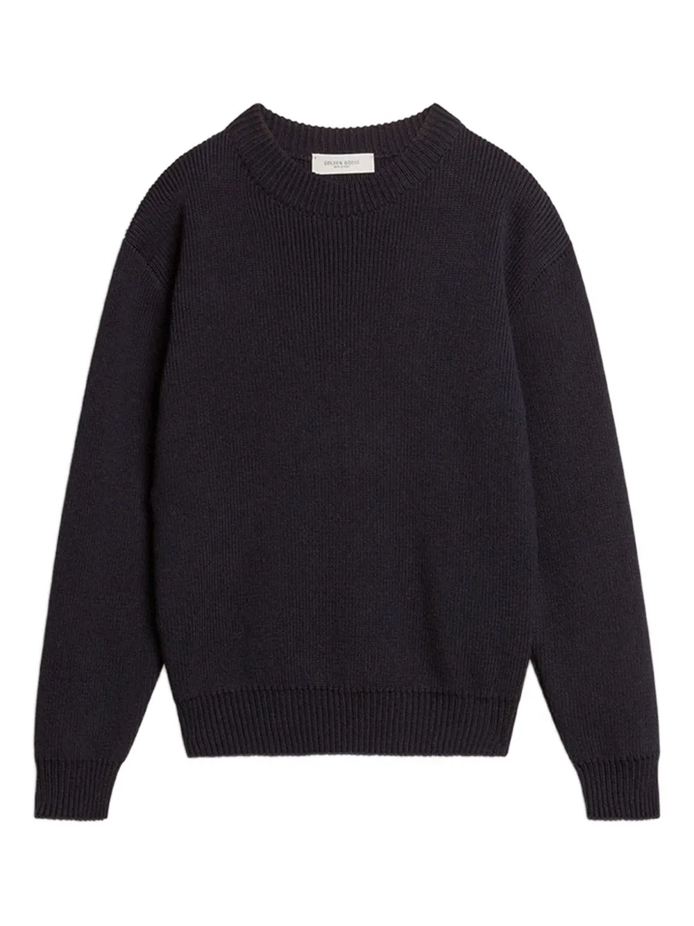Golden Goose crew-neck logo sweater Zwart