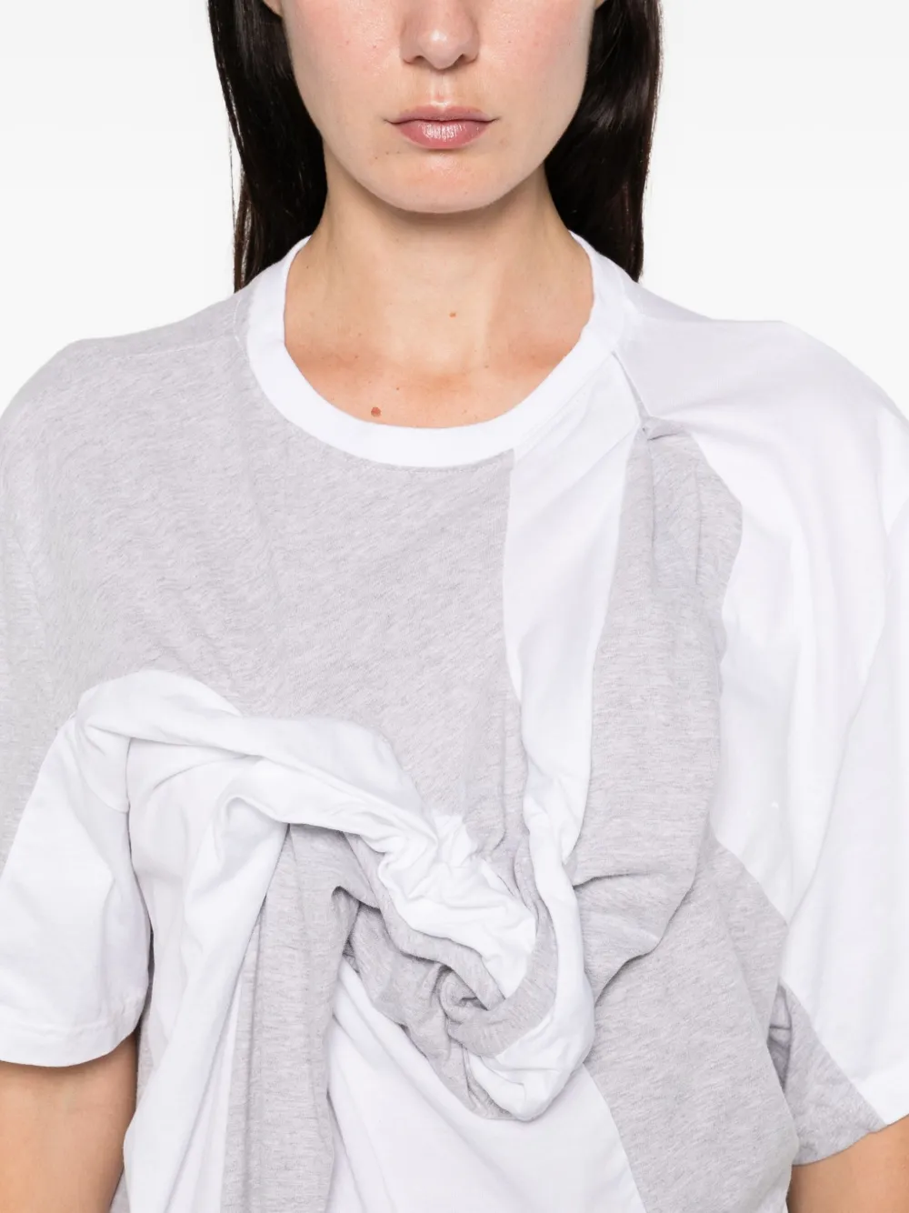 Anni Salonen Rose-detail T-shirt Dress In White