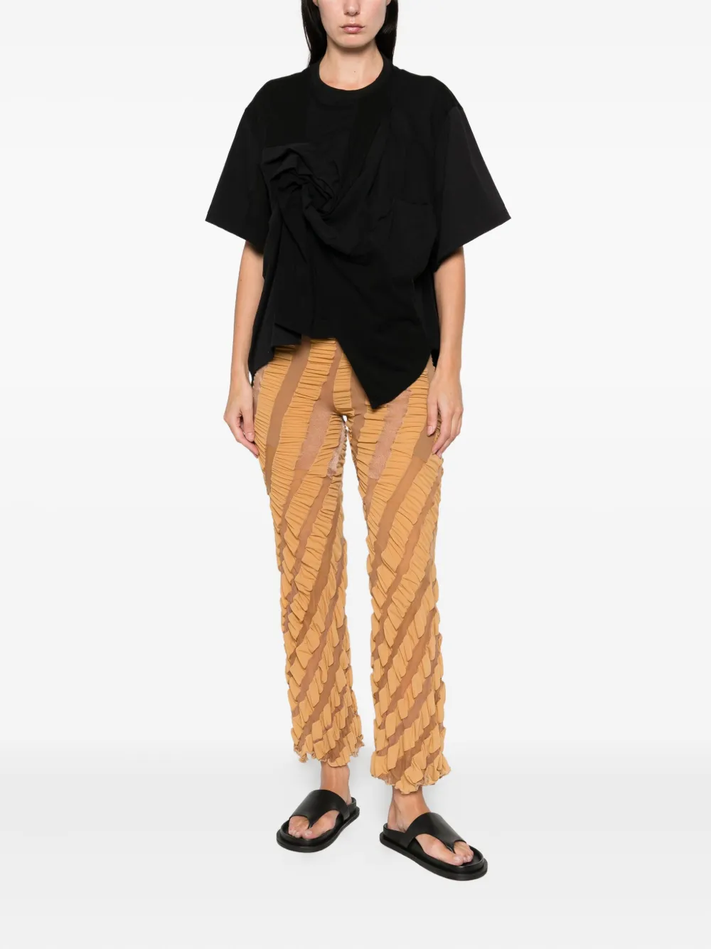 Anni Salonen knot-detail crew-neck T-shirt | T-Shirts & Jersey Shirts | Image 2