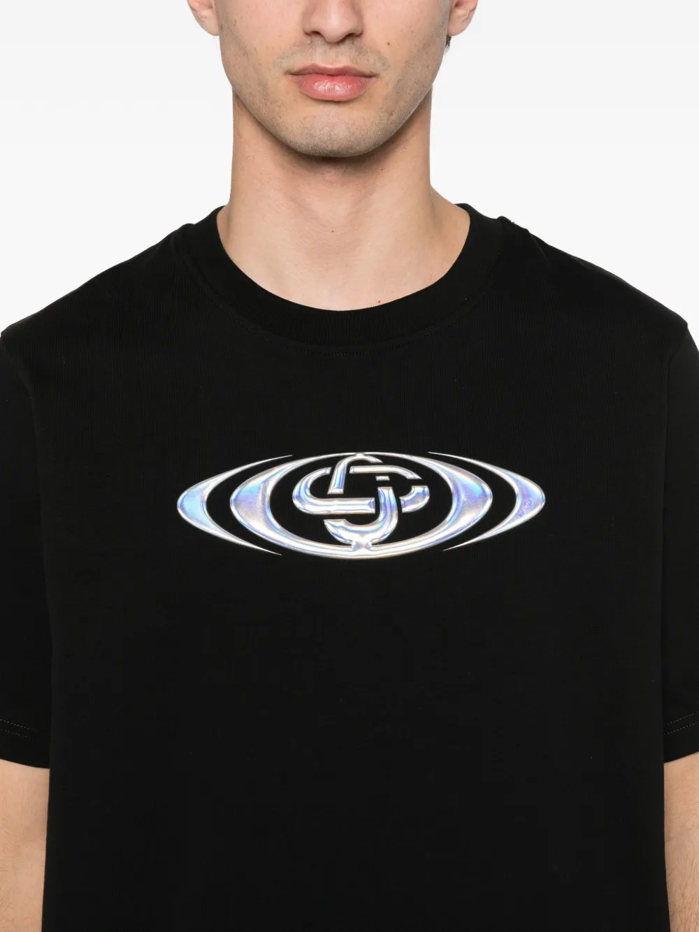 Casablanca T-shirt met logo Zwart