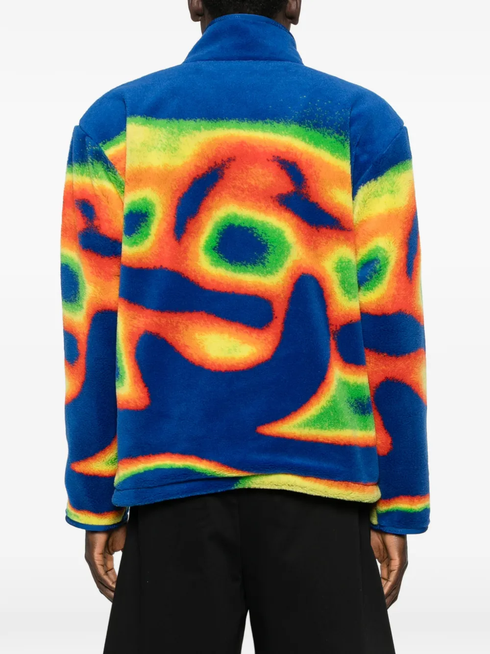Casablanca Fleece sweater met rits Blauw