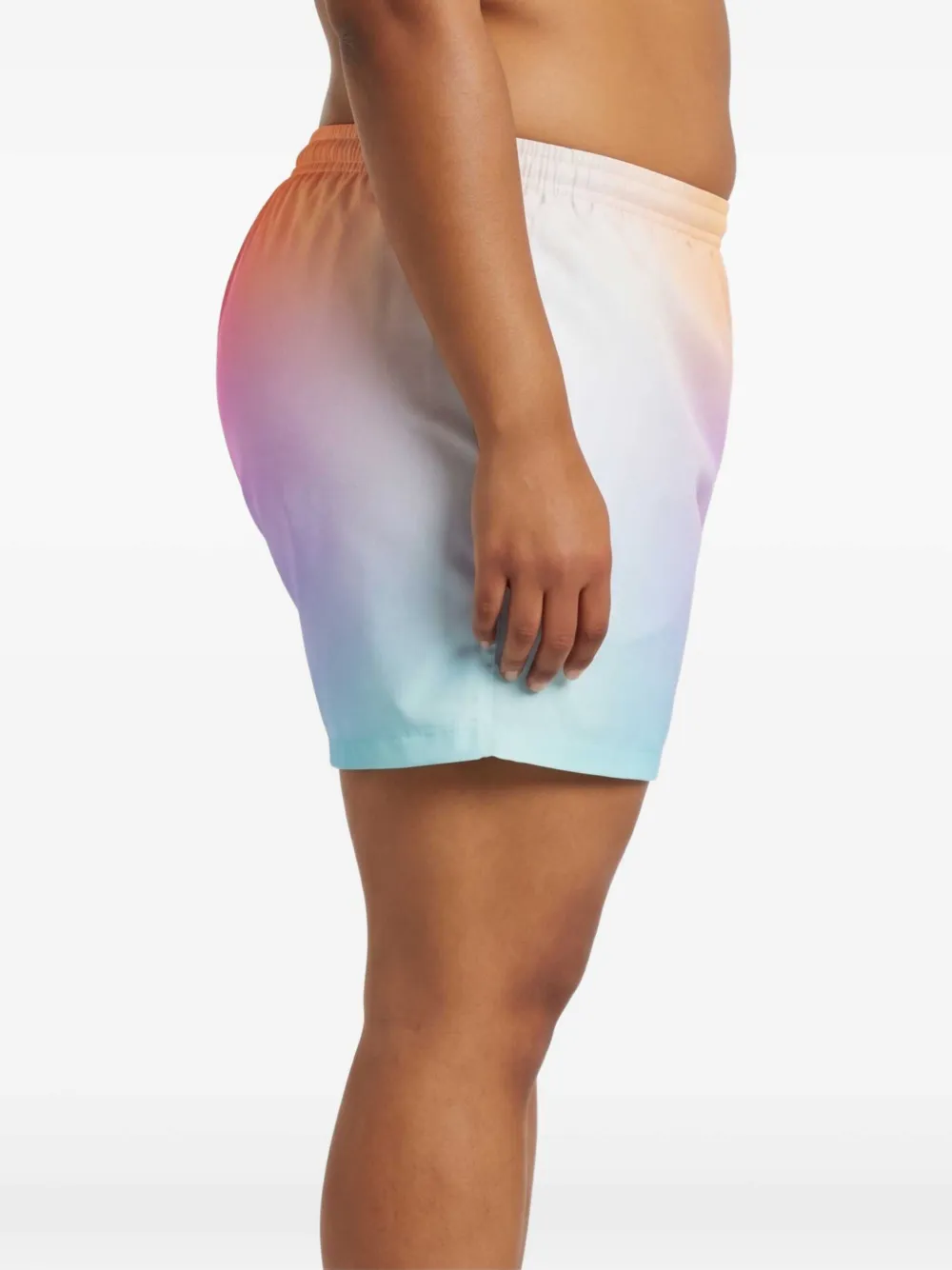 Casablanca Zwembroek met kleurverloop en print Blauw