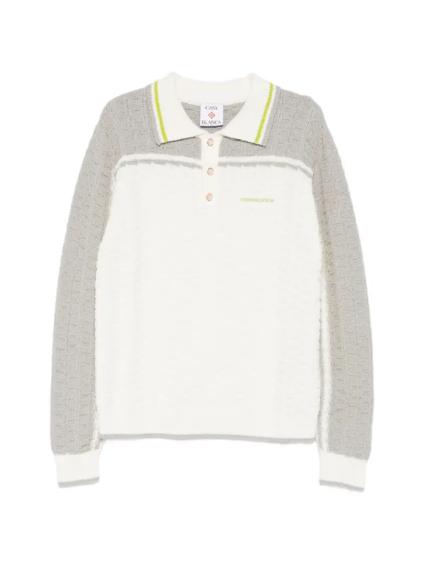 Casablanca ブークレ ポロシャツ | ホワイト | FARFETCH JP