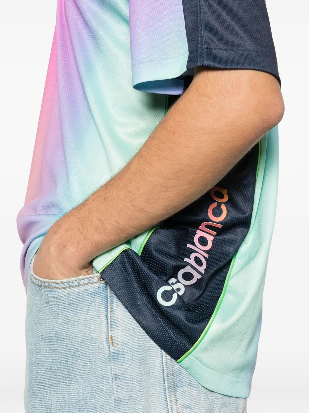 Casablanca short-sleeve T-shirt | Pink | FARFETCH