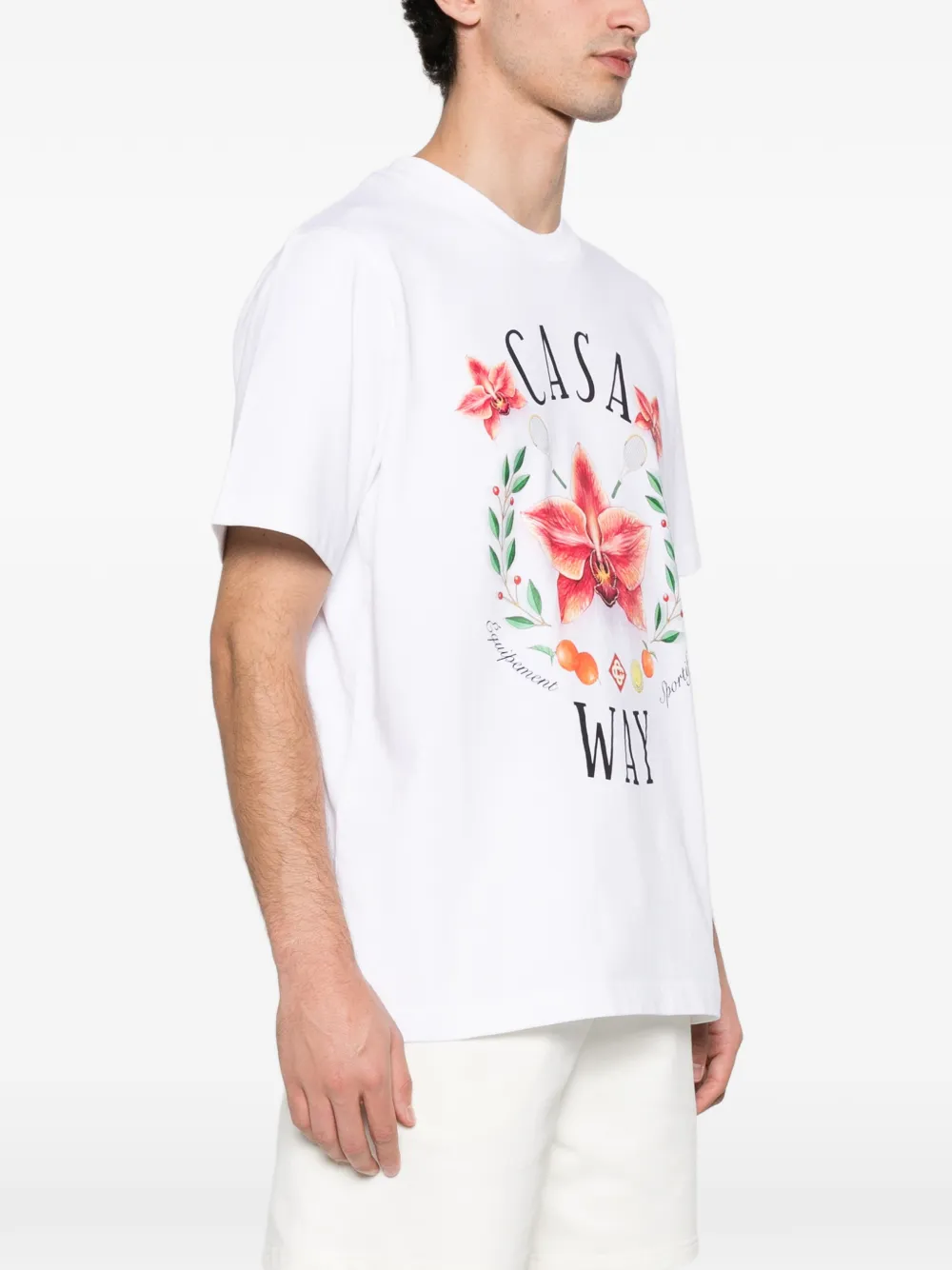 Casablanca Casa Way Orchid T-shirt Wit