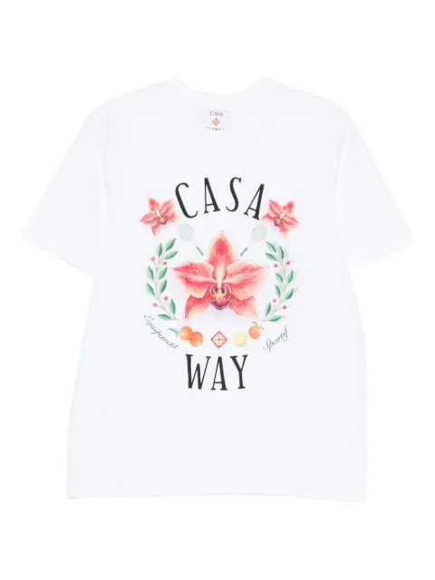 Casablanca Orchid graphic classic T-shirt