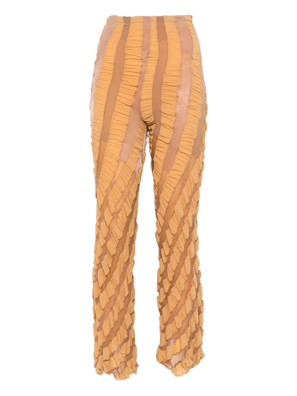 Anni Salonen twisted ruffled trousers | Brown | Image 1