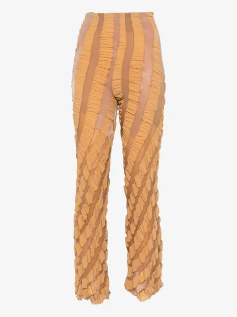 Anni Salonen twisted ruffled trousers