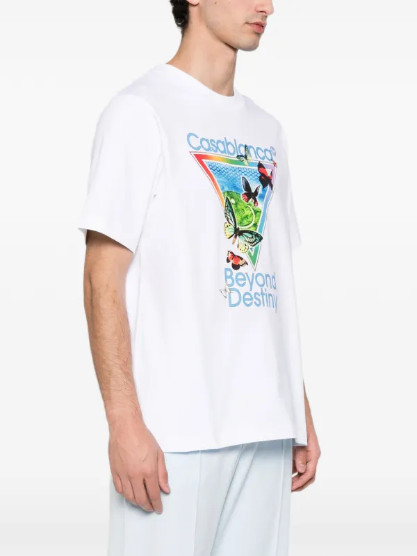 Casablanca Tennis Club Beyond Destiny Graphic t-shirt | White