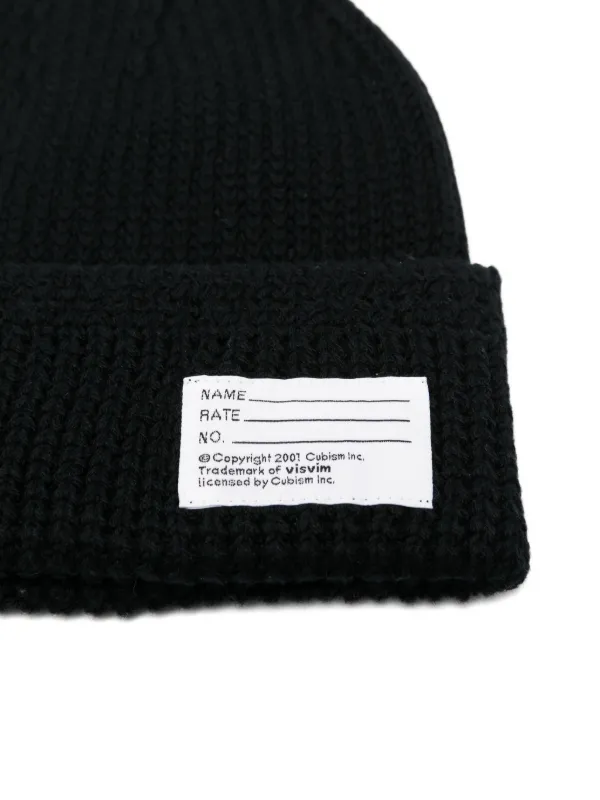 Visvim label-detail Beanie | Black | FARFETCH HK
