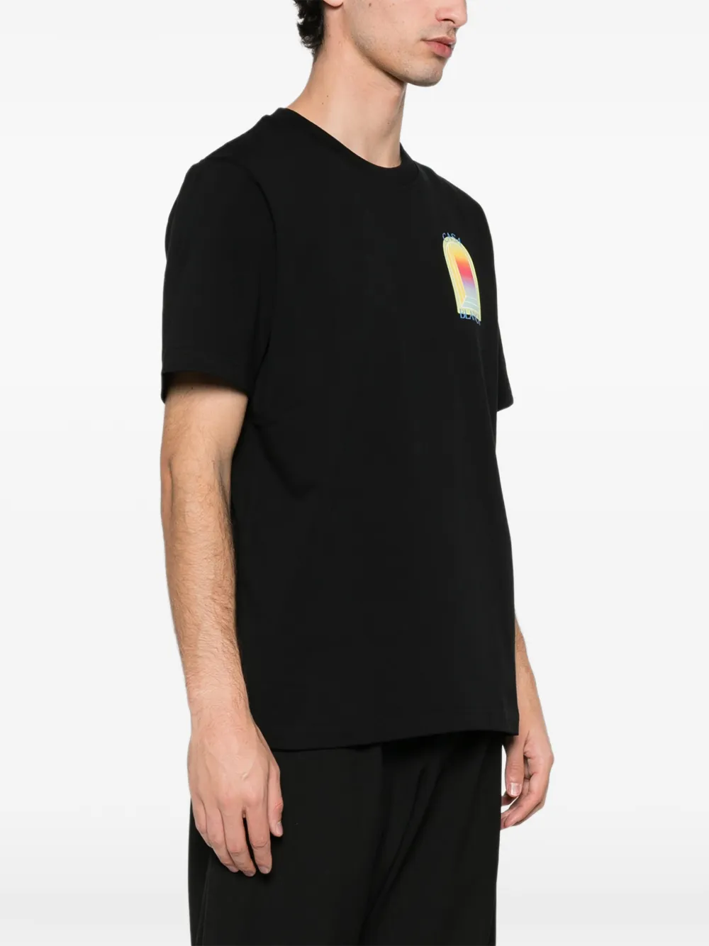 Casablanca LÁrche graphic classic T-Shirt - Zwart