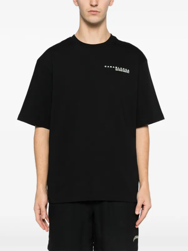 Casablanca Glitch Orchid Oversized T-shirt | Black | FARFETCH