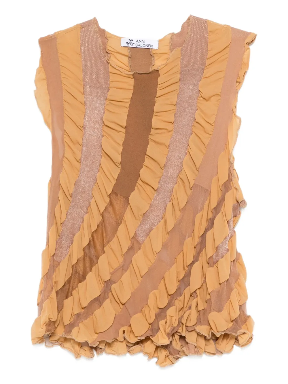 Anni Salonen twisted ruffles top | Neutrals | Image 1