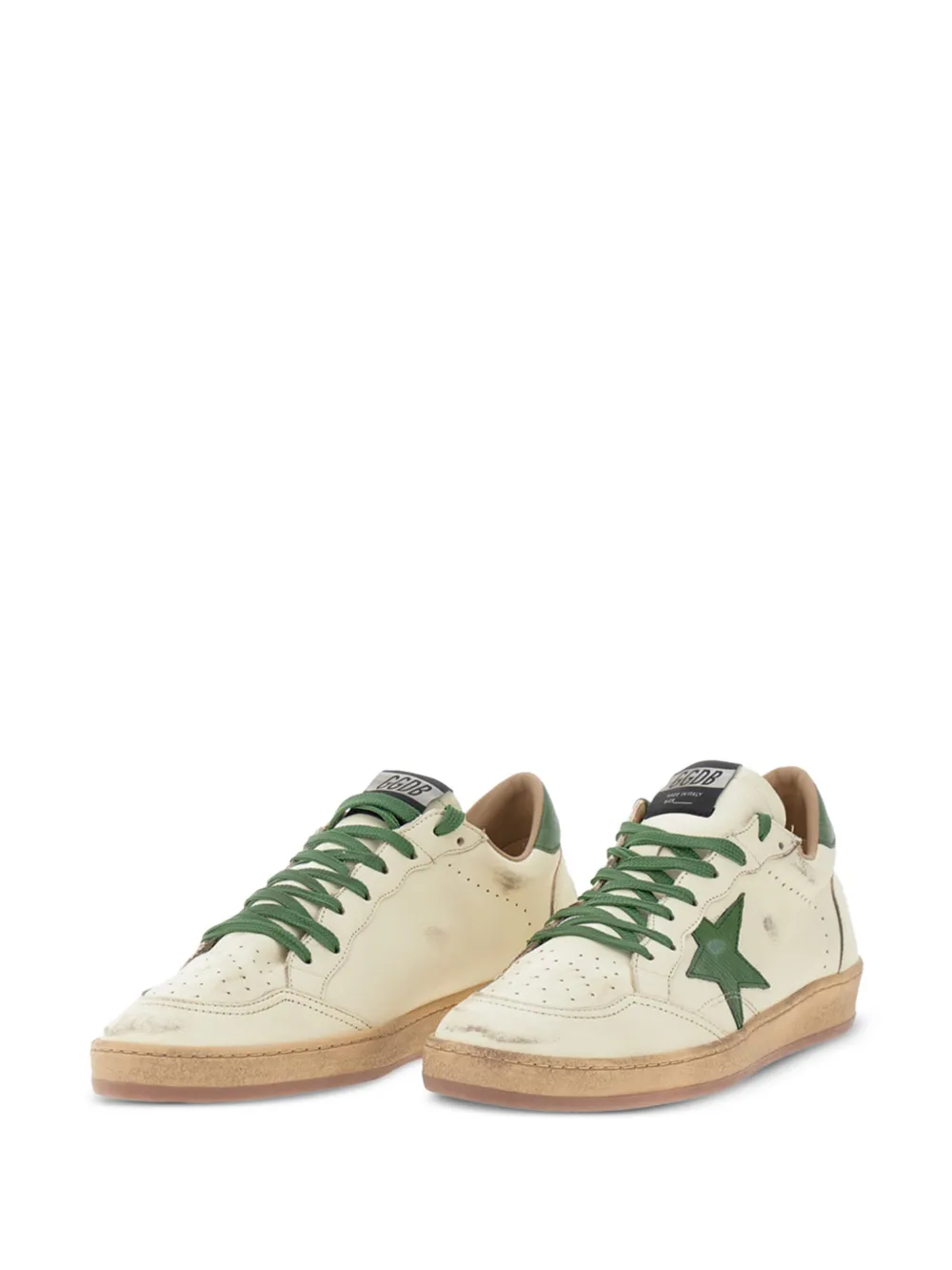 Golden Goose leather star trainers White