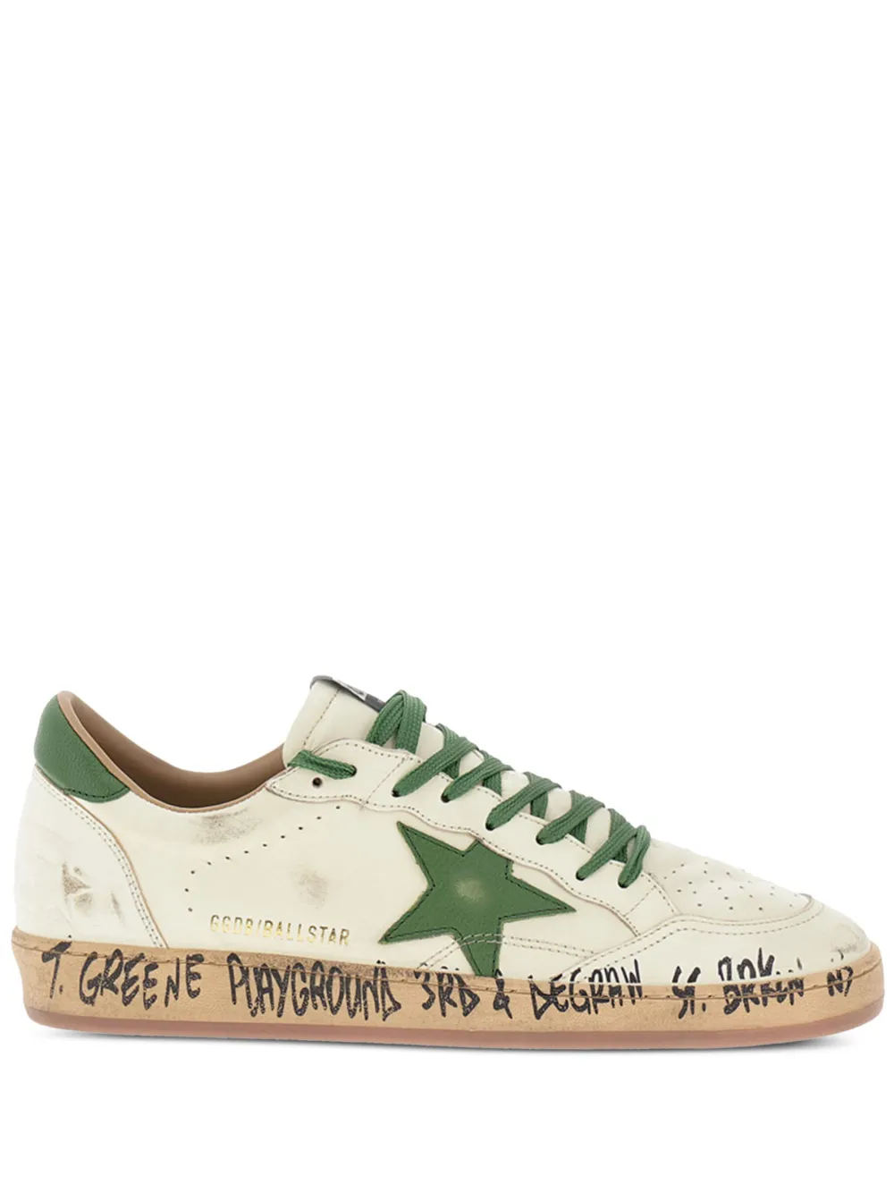 Golden Goose leather star trainers White