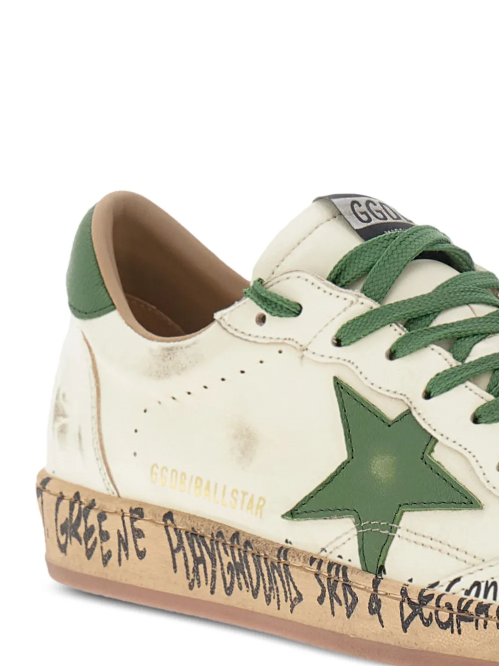 Golden Goose leather star trainers White