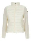 Moncler quilted knit-panel jacket - Neutrals