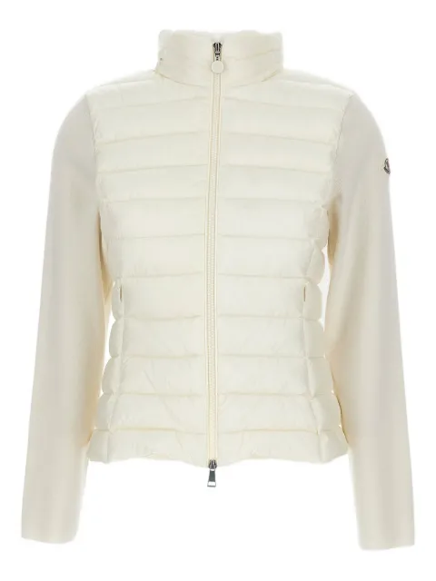 Moncler quilted knit-panel jacket