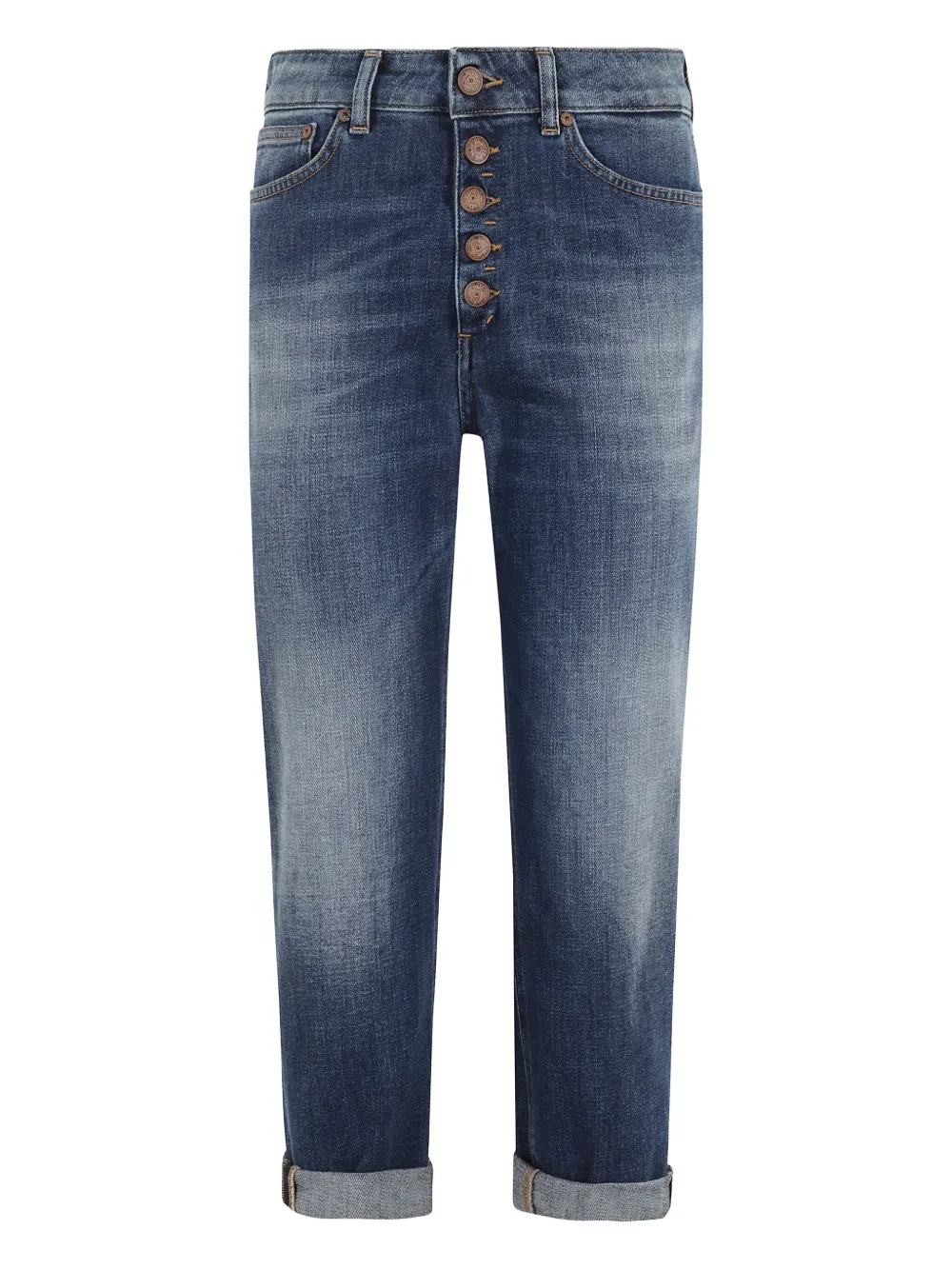 DONDUP logo-patch jeans 800 BLU