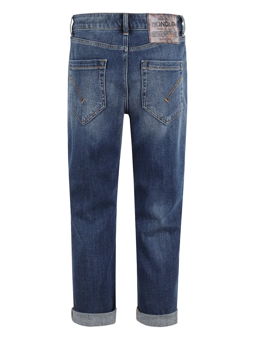DONDUP logo-patch jeans 800 BLU