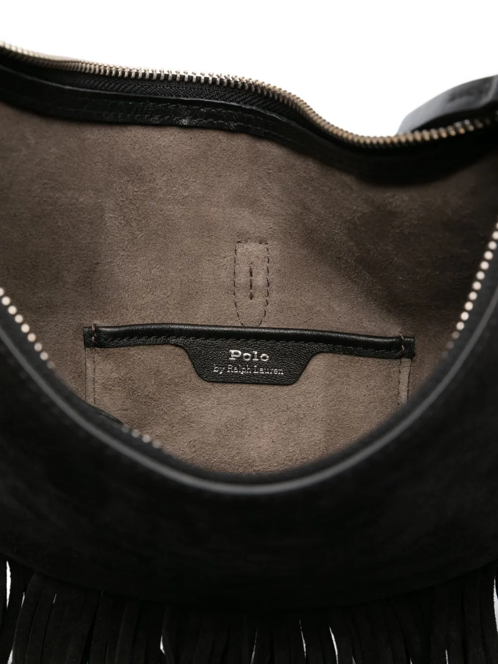 Polo Ralph Lauren Suède schoudertas Zwart