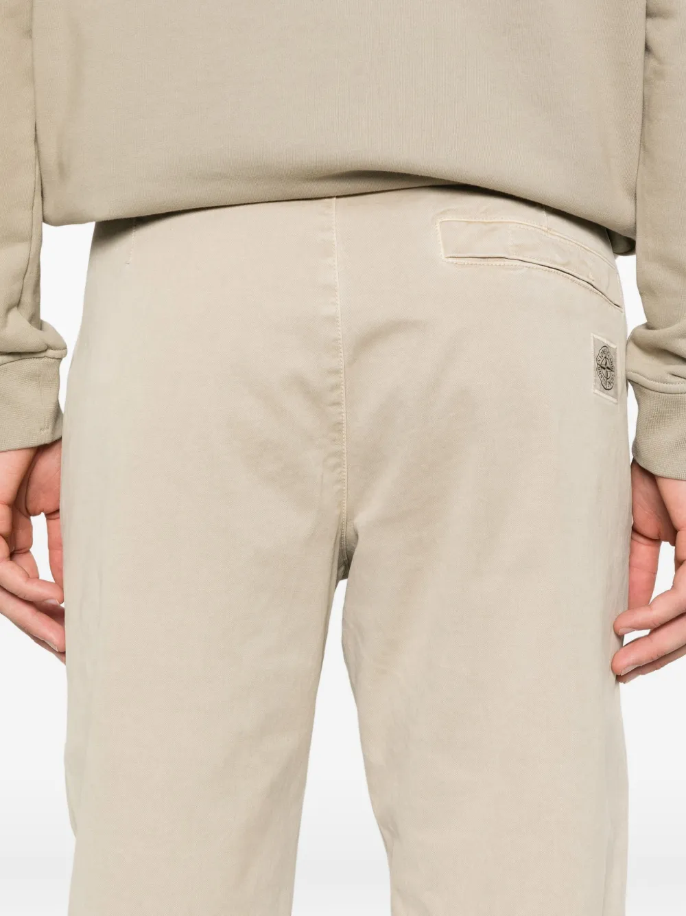Stone Island Broek van biologisch katoen Beige