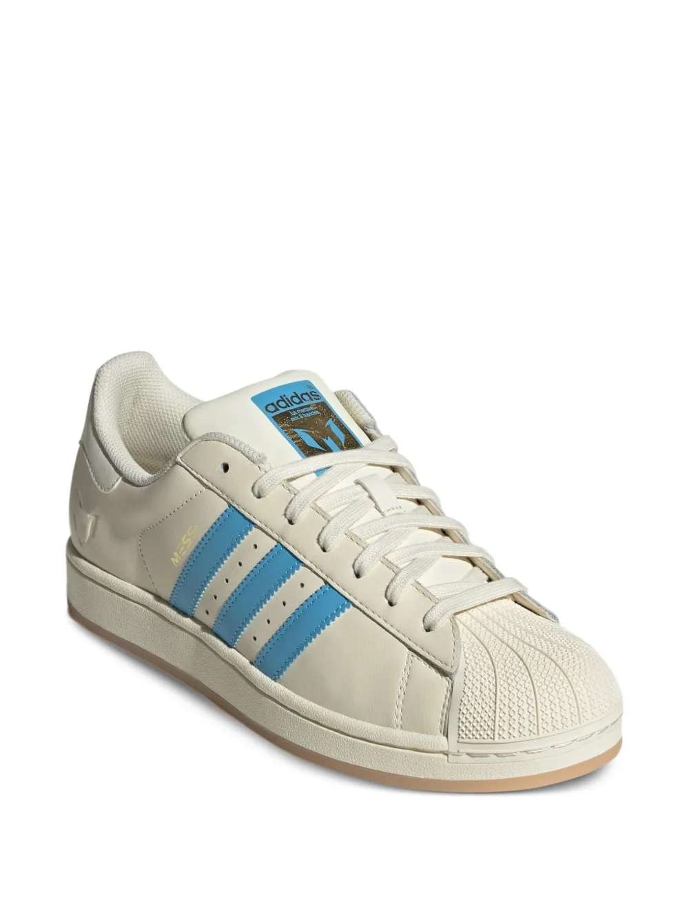 adidas Superstar Lionel Messi "Cream White Semi Blue Burst" sneakers Beige