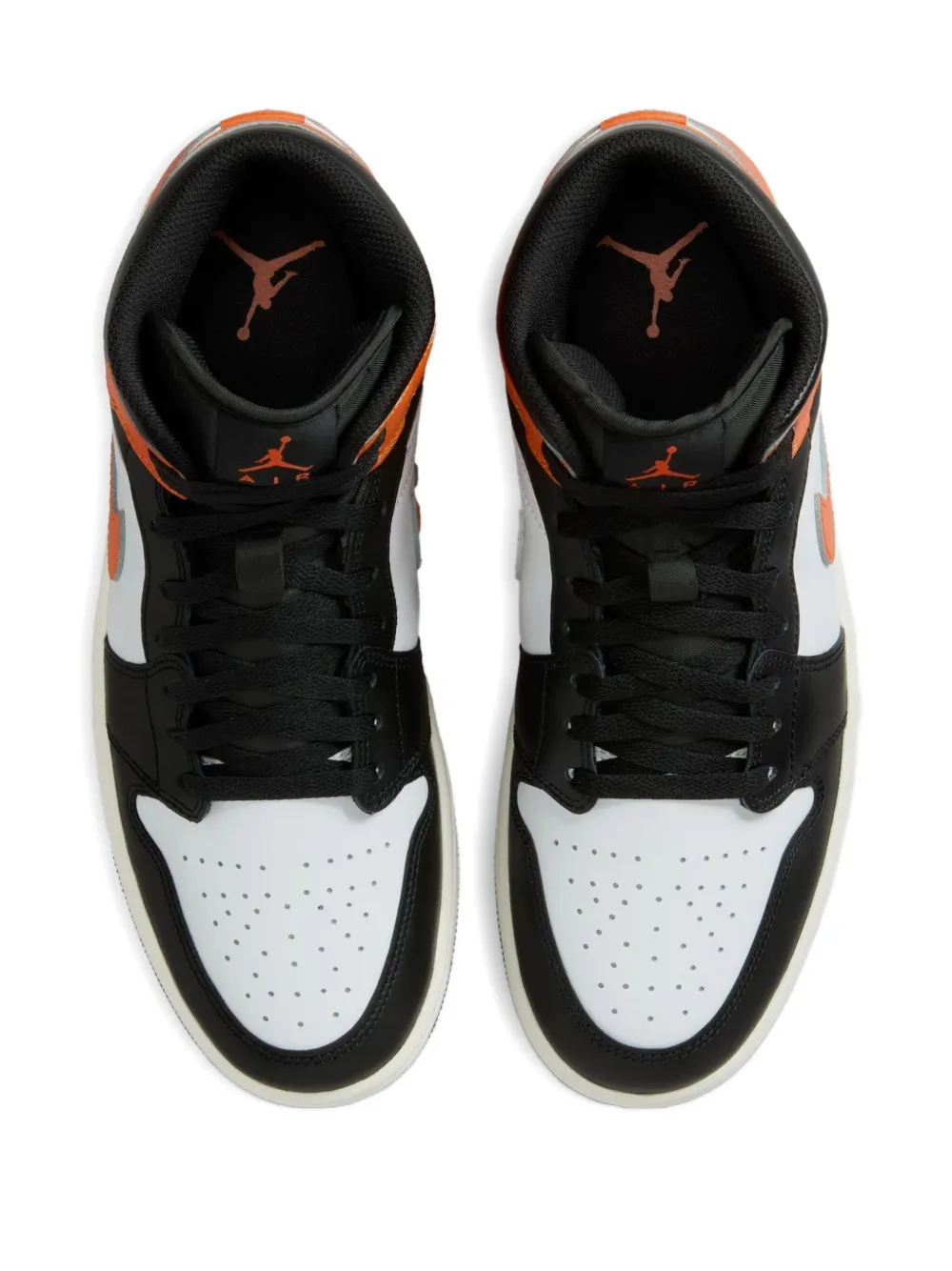 Jordan Air 1 Mid "Black Toe Starfish" sneakers Orange