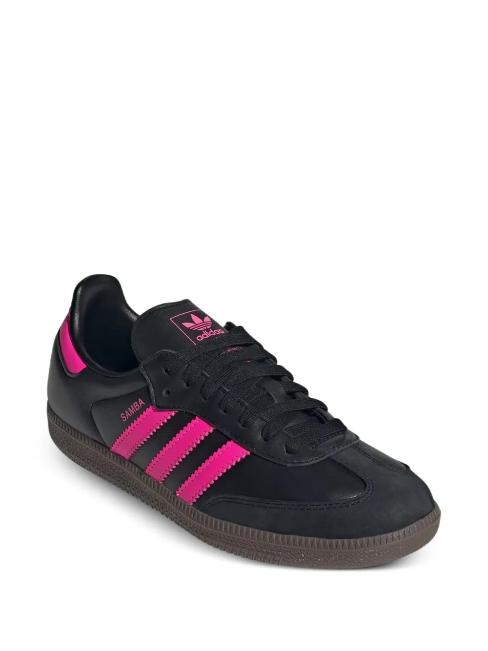Adidas Samba OG Core Black/Lucid Pink sneakers - Zwart