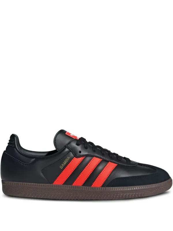 Adidas Samba OG "Core Black/Impact Orange" Sneakers | Black | FARFETCH